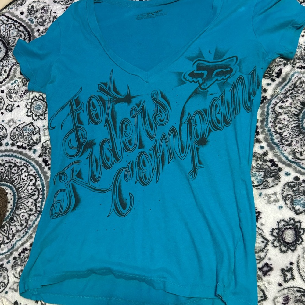 Fox Women's Teal Graphic Tee